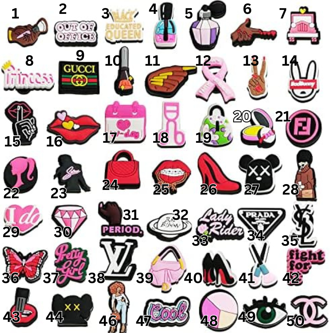 Girly Croc Charms Collection